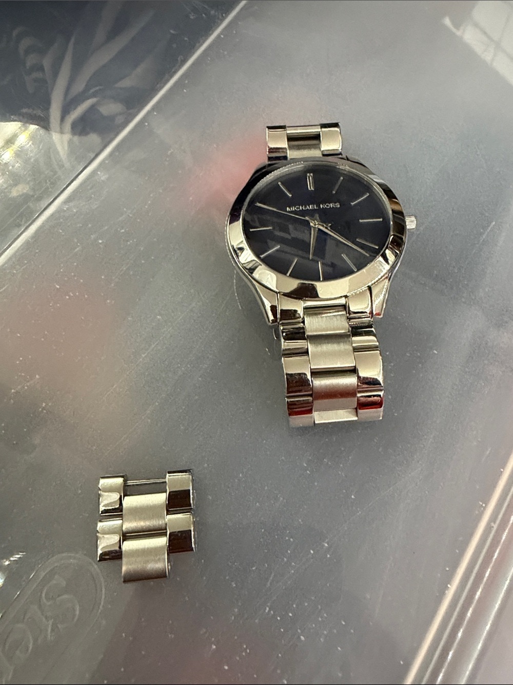Michael Kors Stainless Steel Watch with Blue Dial - Picture 3 of 3